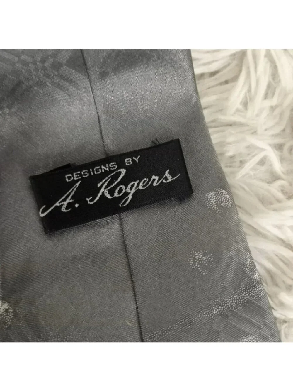 A. Rogers Men's Necktie Neck Tie Mother and Baby Snowy Winter Penguin